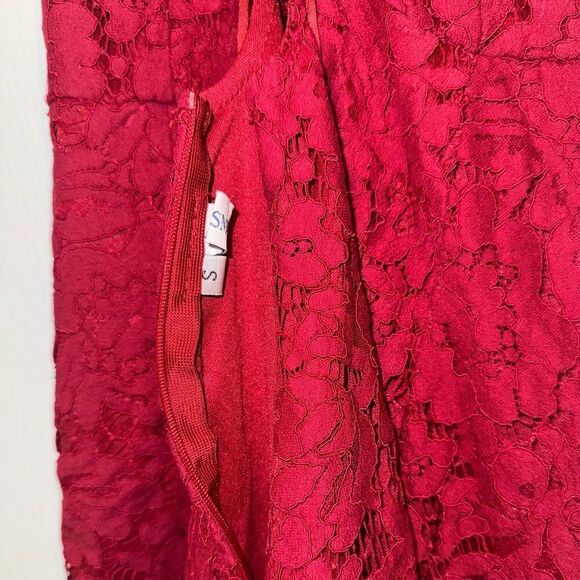 Asymmetrical All Over Lace Skylight Dress - Picture 8 of 9